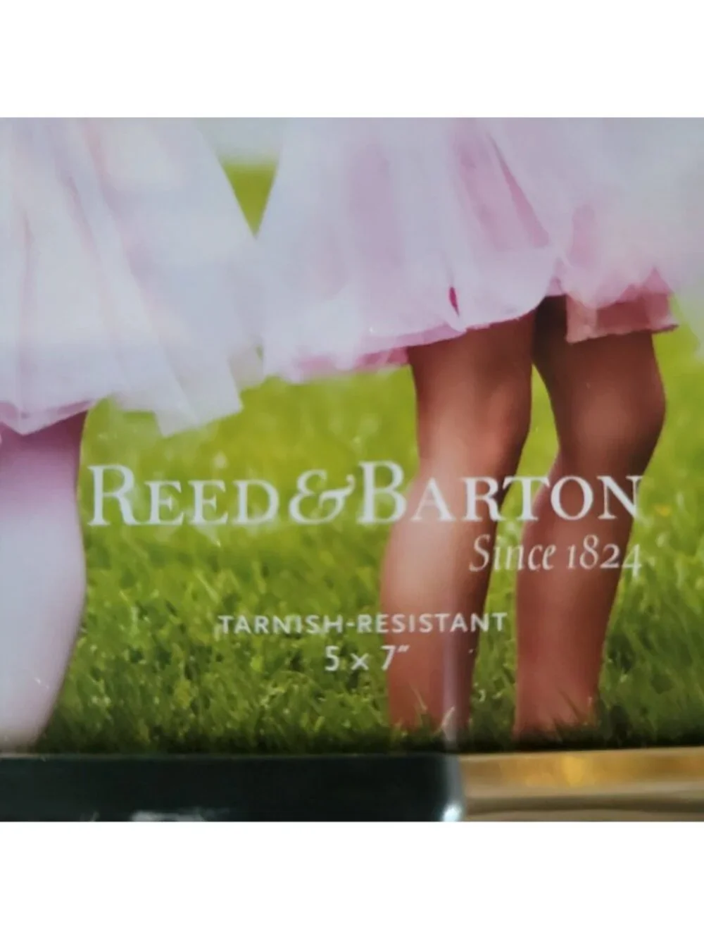 Reed & Barton Ballerina Silverplate 5x7 Frame With Elegant Dancing Figure Accent